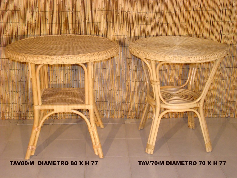 Tavoli rattan midollino vimini